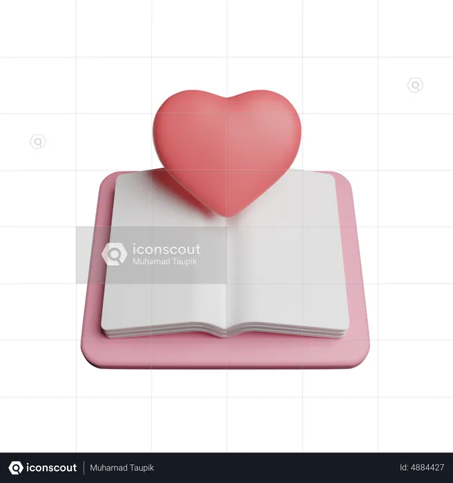 Livre d'amour  3D Icon