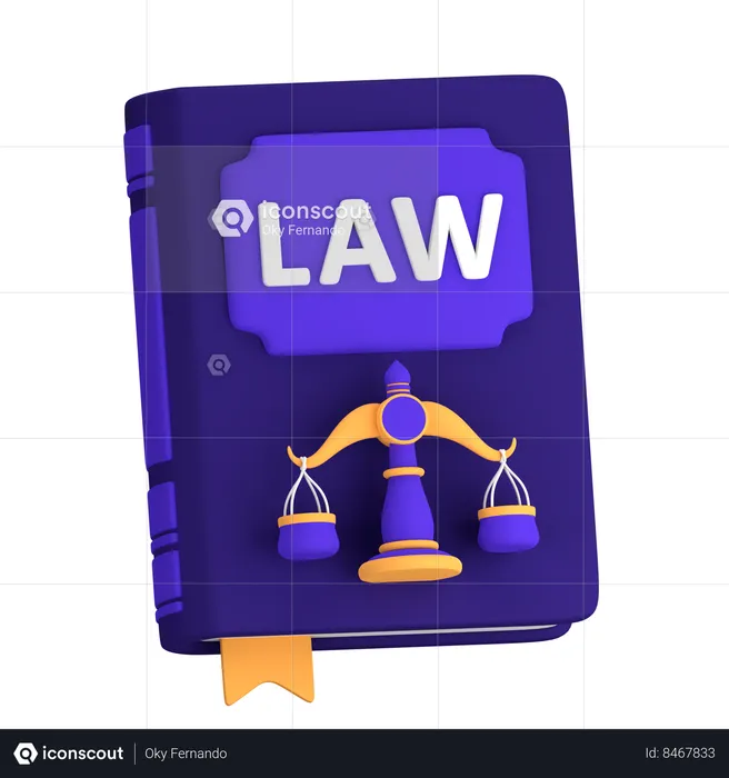 Livre de droit  3D Icon