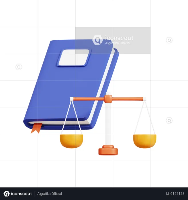 Livre de droit  3D Icon