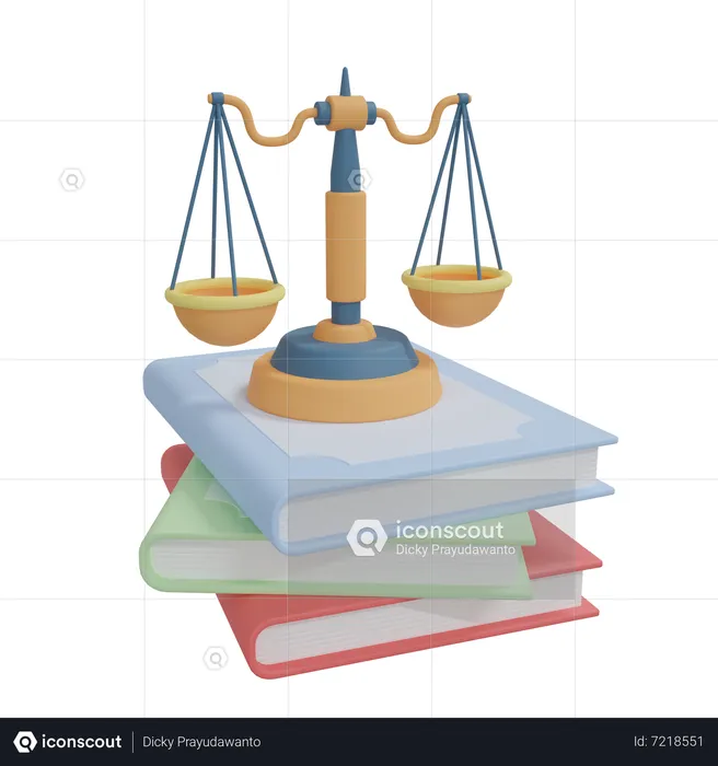 Livre de droit  3D Icon