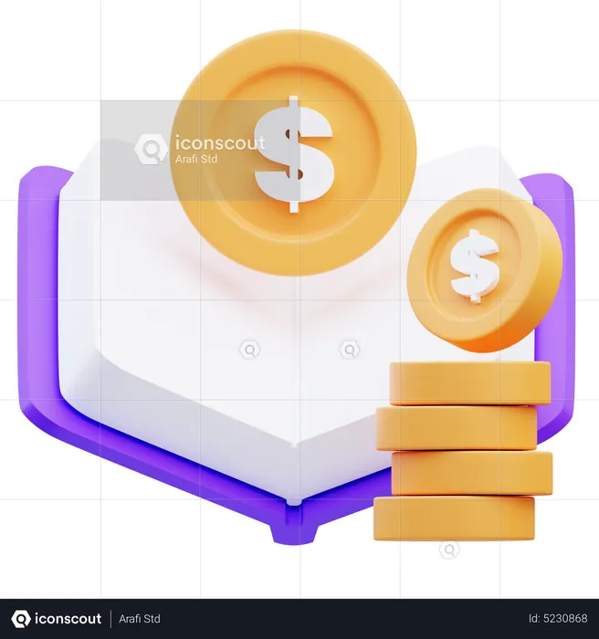 Livre de finances  3D Icon