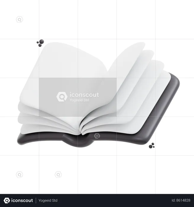 Lisant un livre  3D Icon