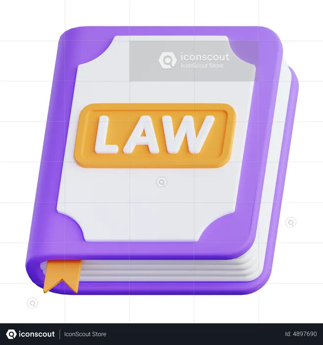 Livre de droit  3D Icon