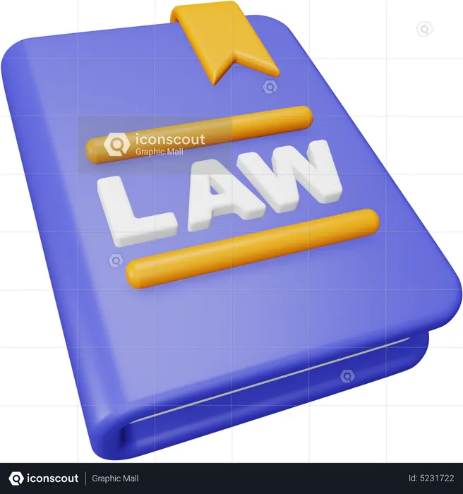 Livre de droit  3D Icon