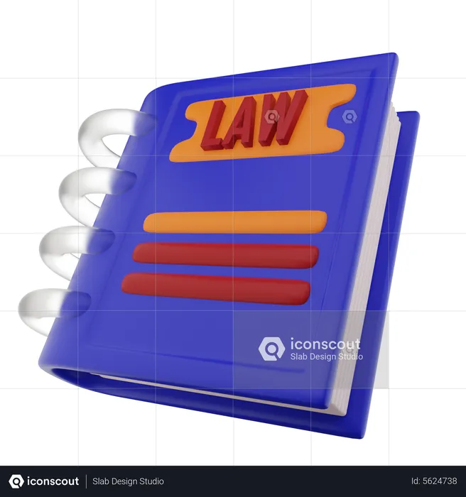 Livre de droit  3D Icon