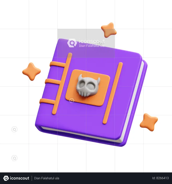 Livre de sortilèges  3D Icon