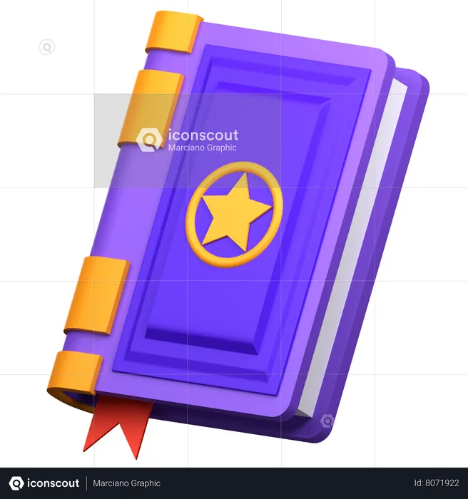 Livre de sortilèges  3D Icon