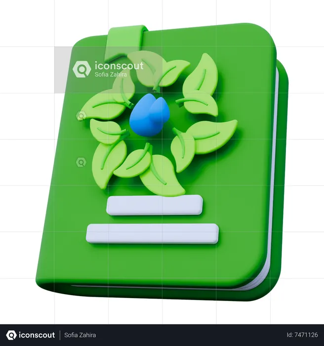 Livre d'écologie  3D Icon