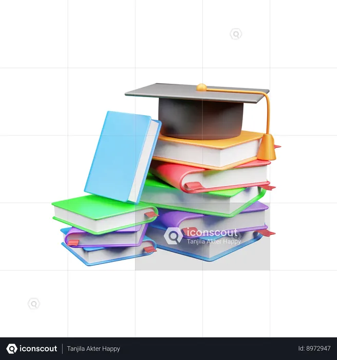 Livre éducatif  3D Icon