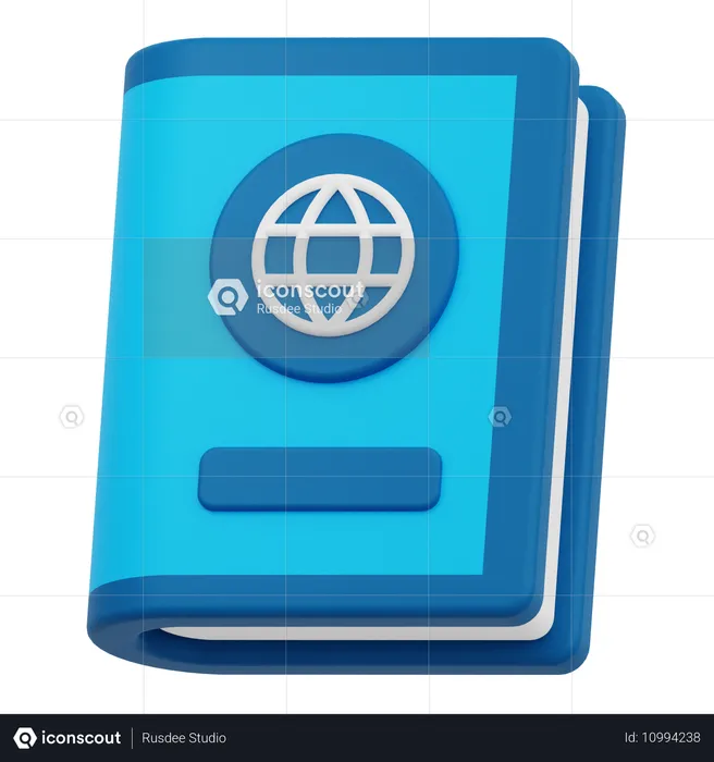 Livre mondial  3D Icon