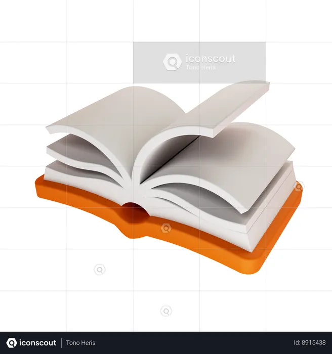 Livre ouvert  3D Icon