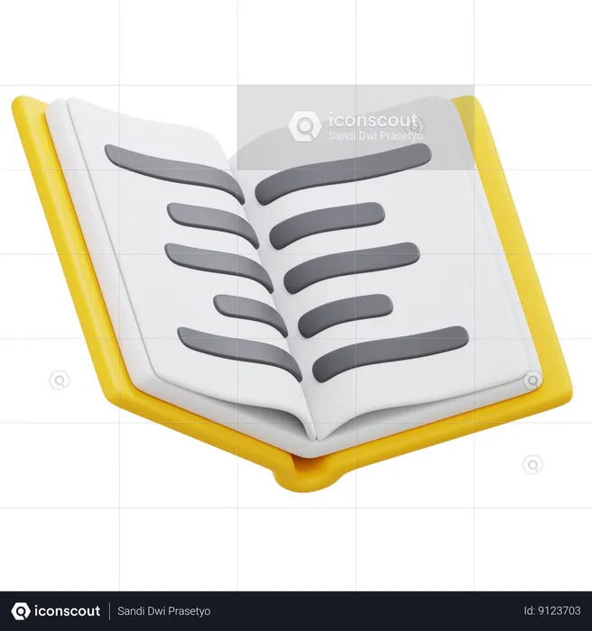 Livre ouvert  3D Icon