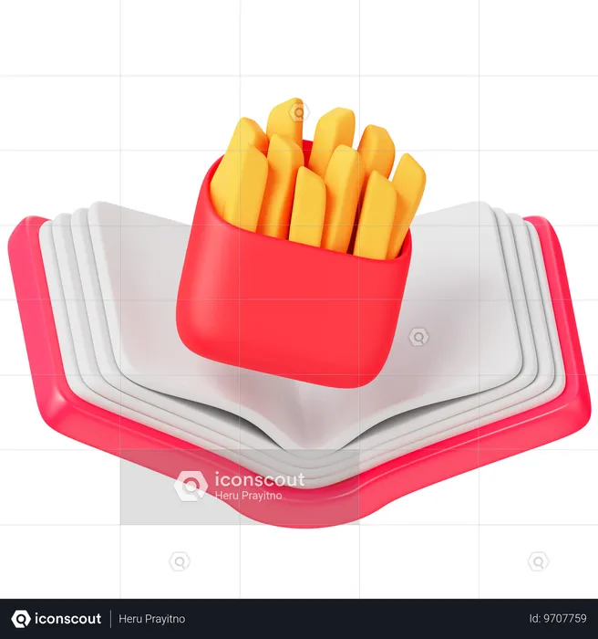 Livre de restaurant  3D Icon