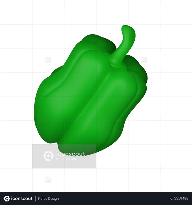 Papier vert  3D Icon