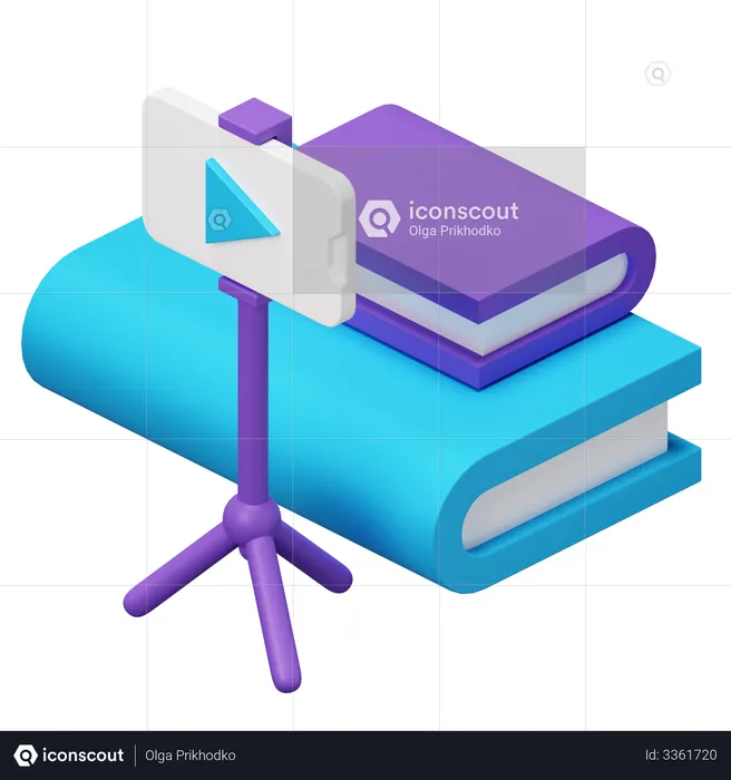 Livre vidéo  3D Illustration