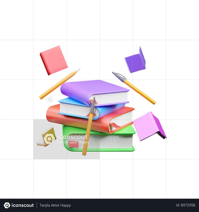 Livres  3D Icon