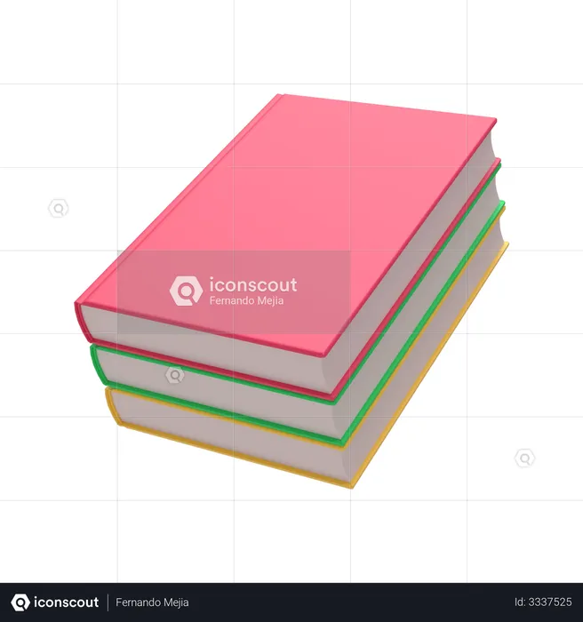 Livres  3D Illustration