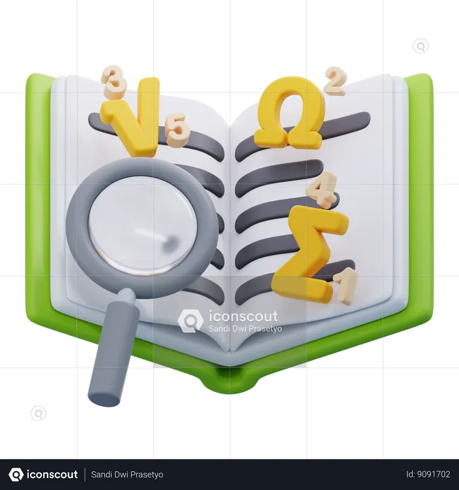 Abra o livro  3D Icon