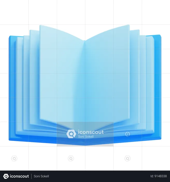 Abra o livro  3D Icon