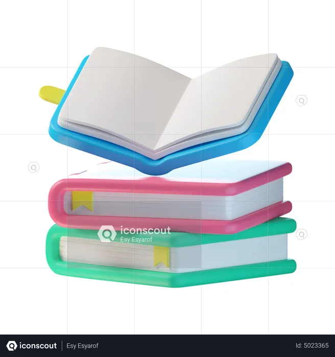 Abra o livro  3D Icon