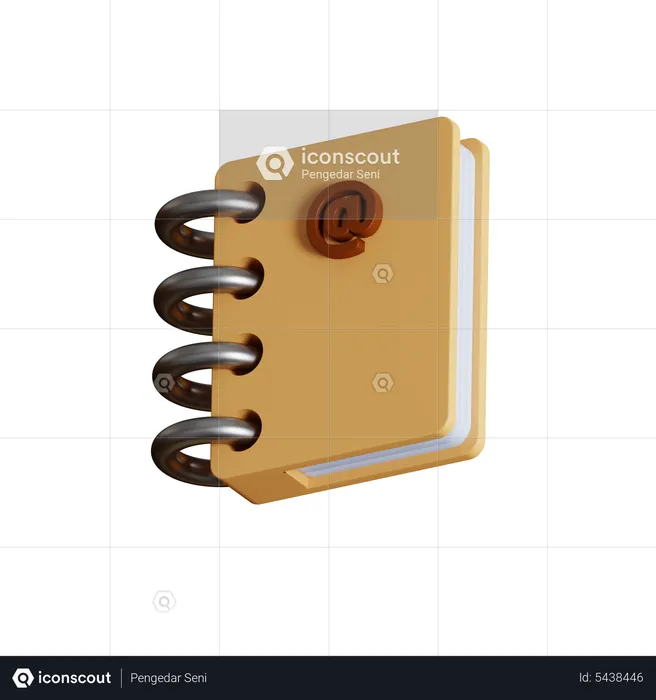 Livro de Contatos  3D Icon