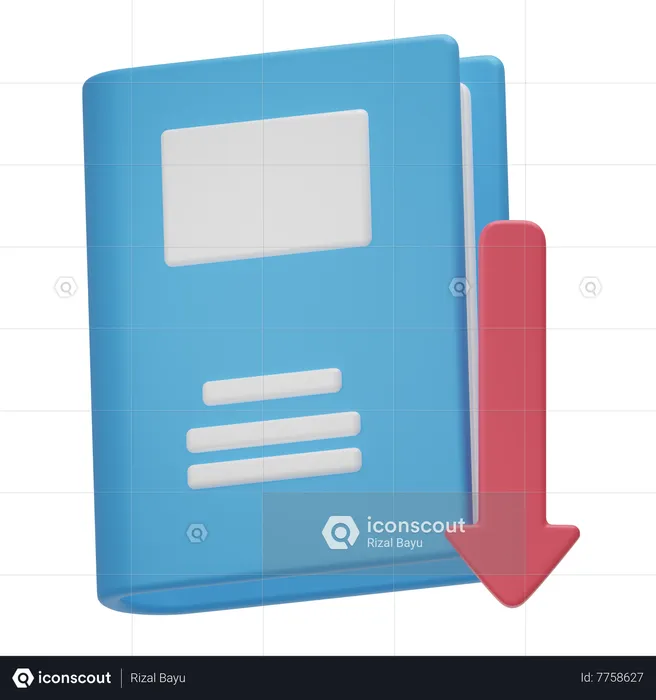 Livro de empréstimo  3D Icon