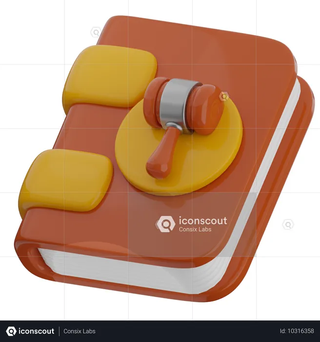 Livro de direito  3D Icon