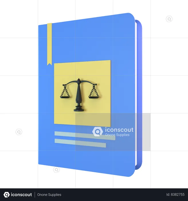 Livro de leis  3D Icon