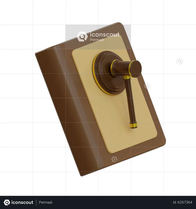 Livro de direito  3D Icon