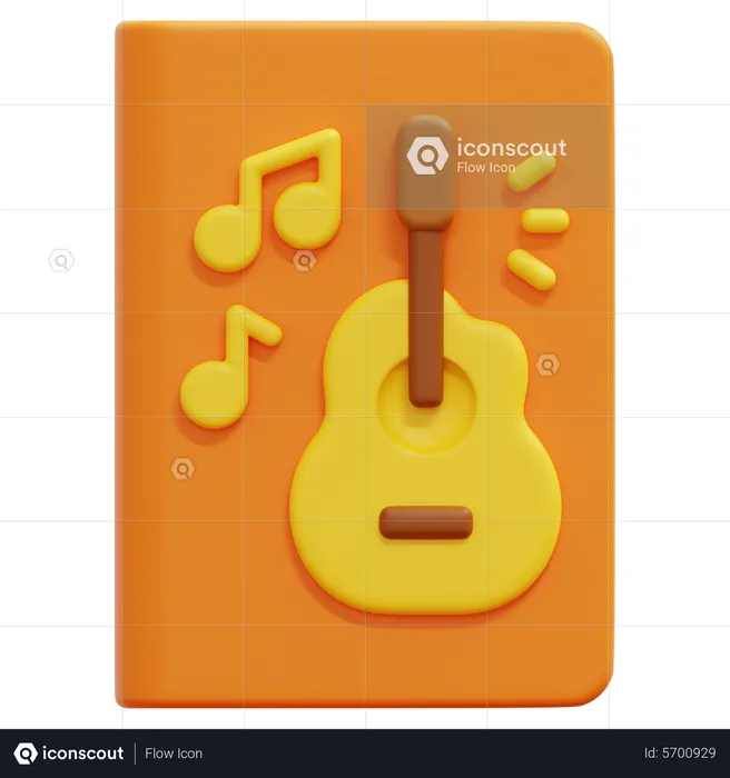 Livro de música  3D Icon