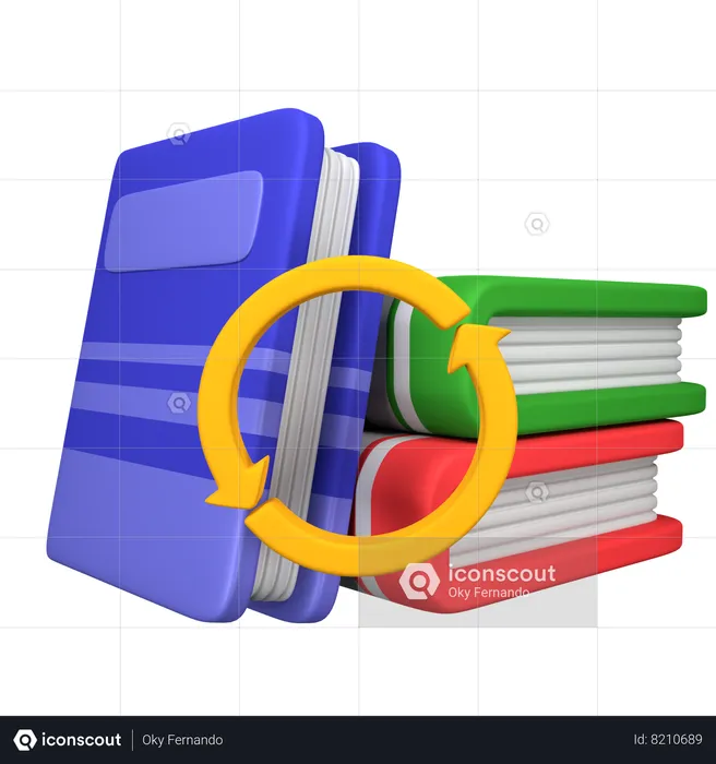 Livro de devolução  3D Icon