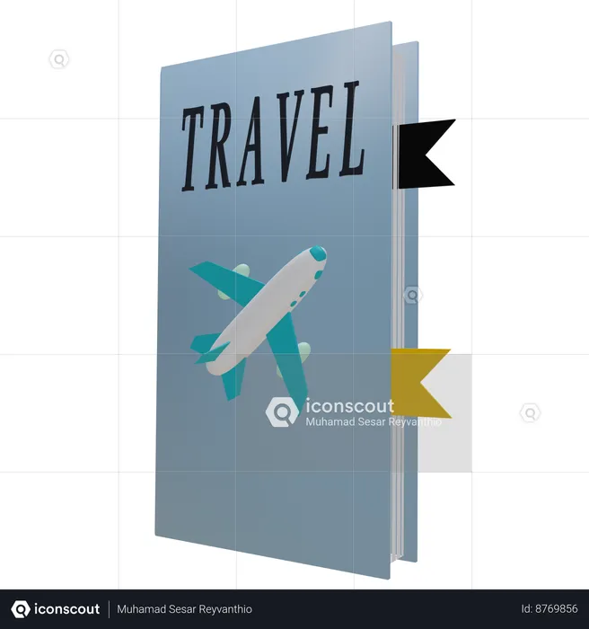 Livro de viagem  3D Icon