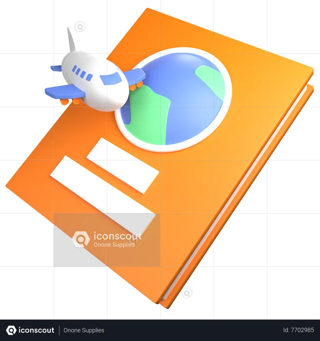 Livro de viagem  3D Icon