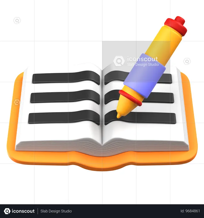 Livro de visitas  3D Icon