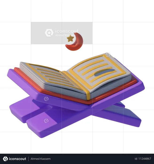 Livro do Alcorão  3D Icon