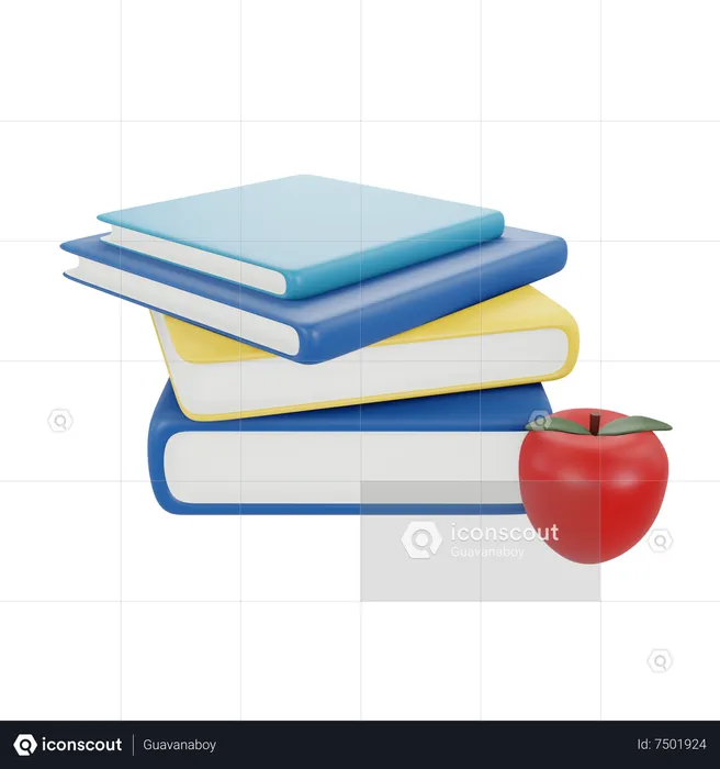 Livro de física  3D Icon