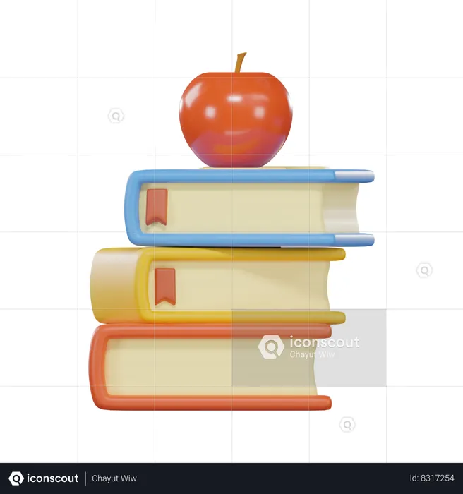 Livro de física  3D Icon