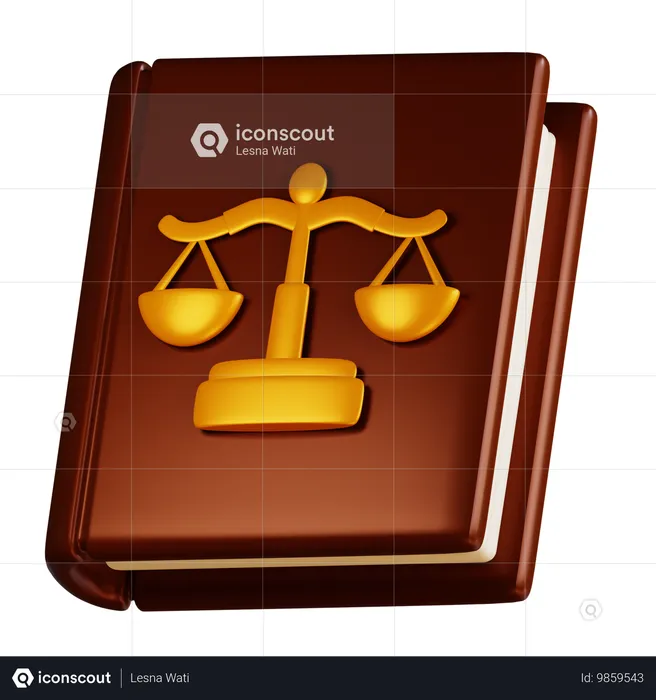 Livro de direito  3D Icon