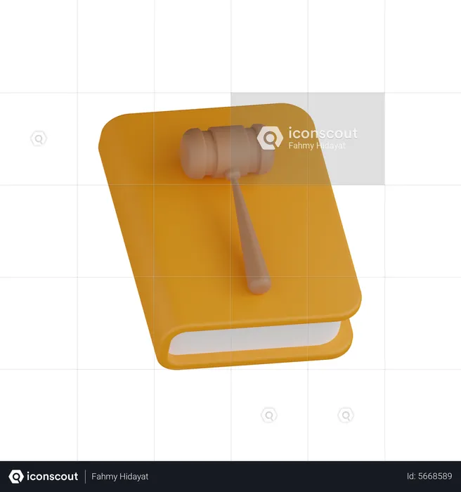 Livro de direito  3D Icon