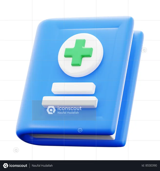 Livro médico  3D Icon