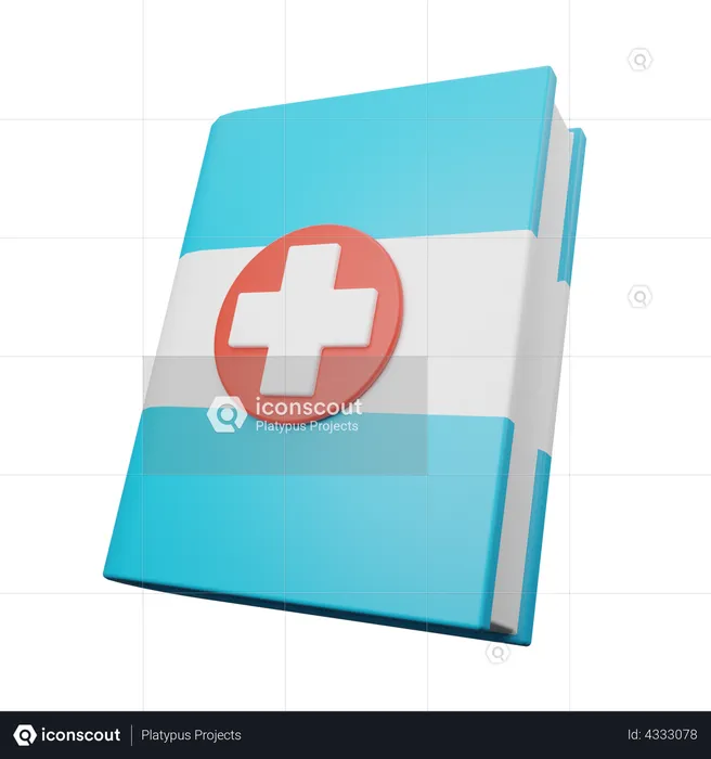 Livro médico  3D Illustration