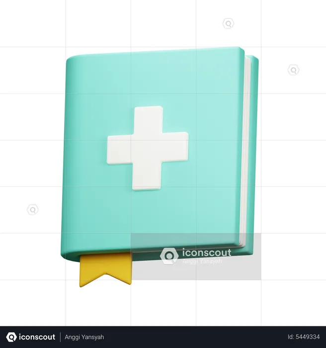 Livro médico  3D Icon