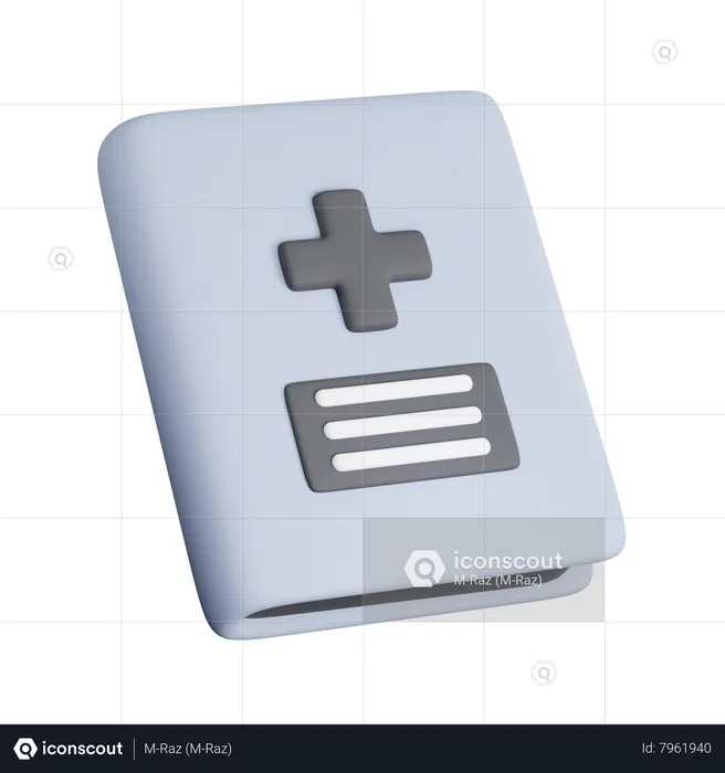 Livro médico  3D Icon