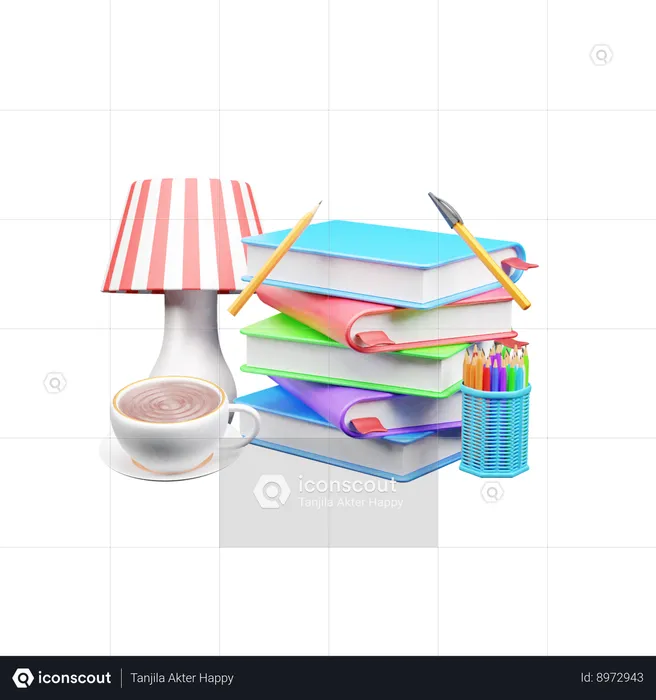 Livros  3D Icon