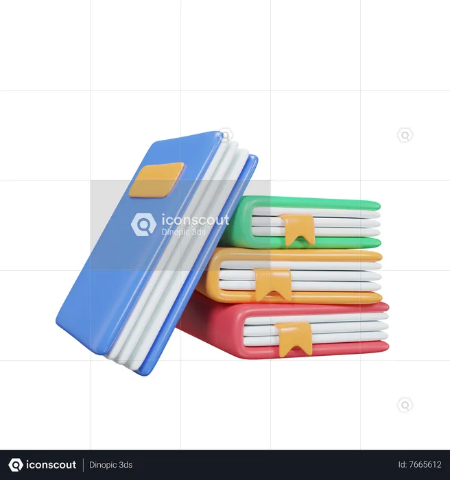 Livros  3D Icon