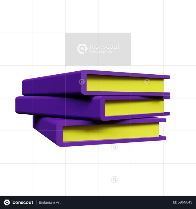 Livros de negócios  3D Icon