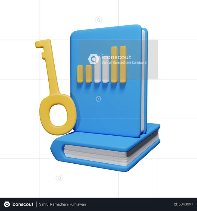 Livros financeiros  3D Icon