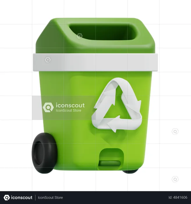 Lixeira de reciclagem  3D Icon