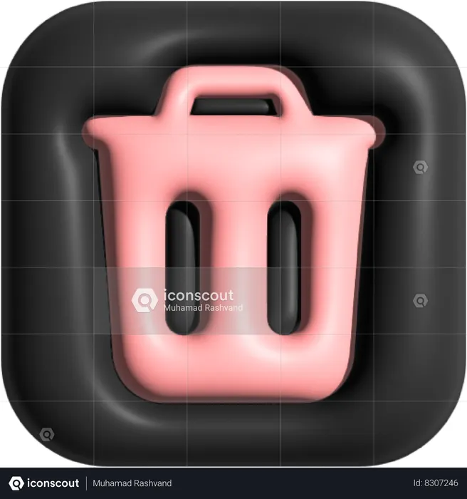 Lixo  3D Icon