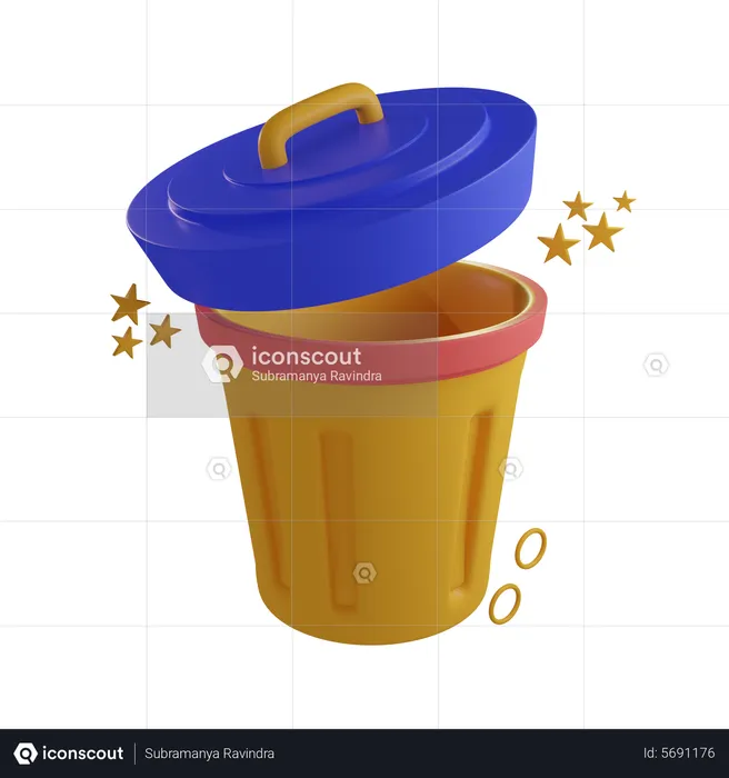 Lixo  3D Icon